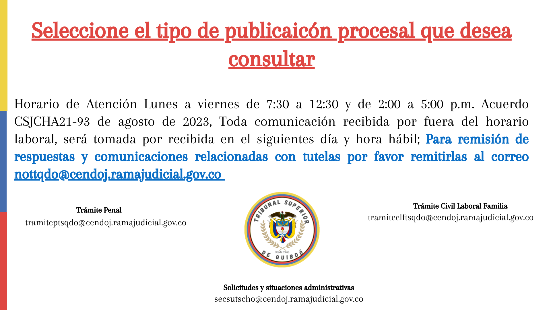 publicaciones procesales